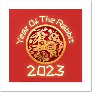 Year Of the Rabbit Chinese Zodiac Lunar New Year Posters and Art